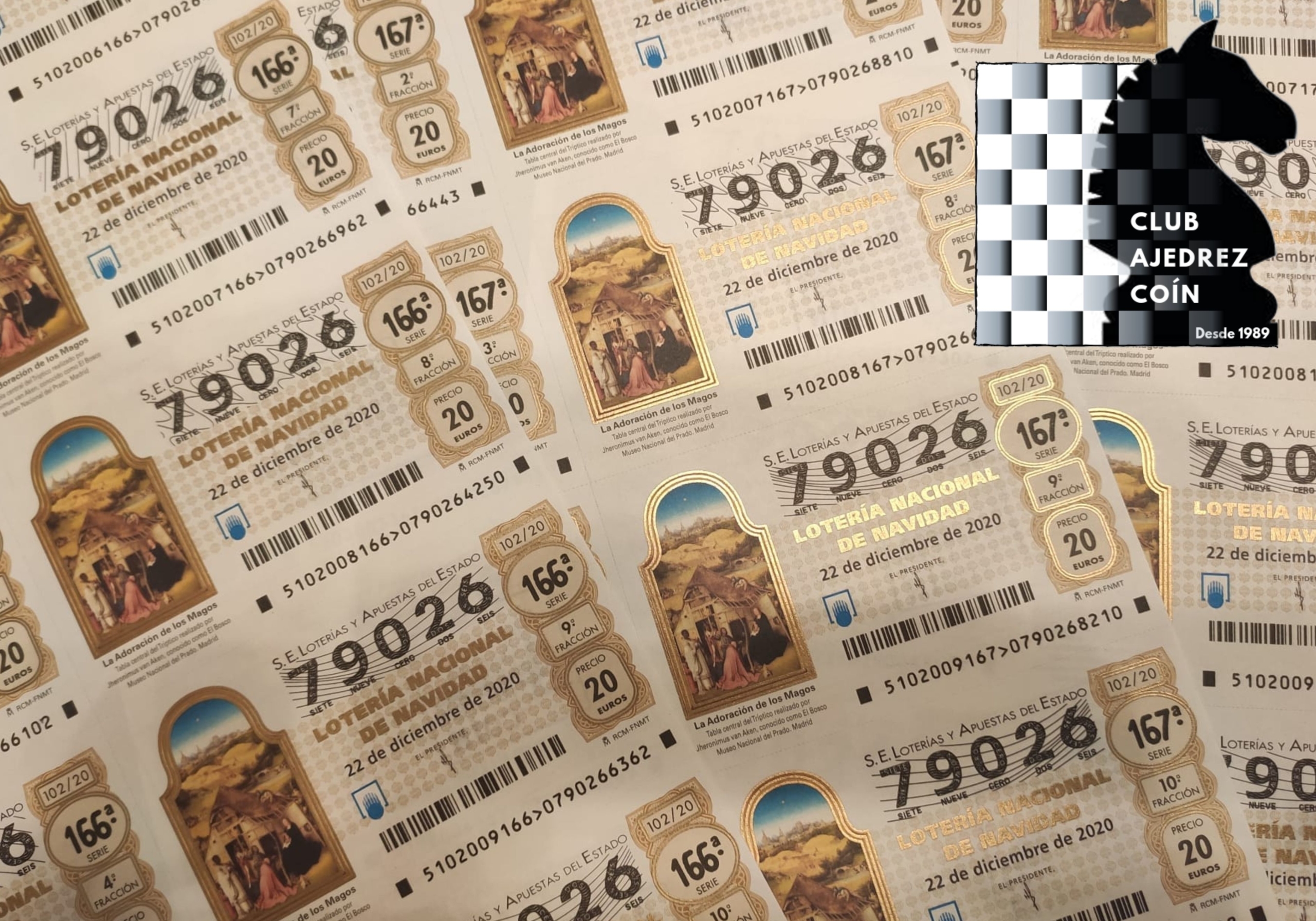 Club Ajedrez Coín, lotería 2020