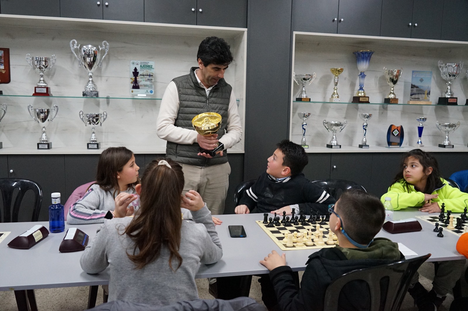 Visita a la escuela de ajedrez