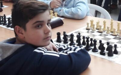 Alejandro Millán Párraga en el torneo de ajedrez de Semana Blanca